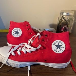 RARE RED chuck taylor converse F10.5 M8.5